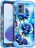 Miqala Glow in The Dark Heavy Duty Case for Moto G 5G 2024, Full Body Protection with Hard Plastic Bumper
