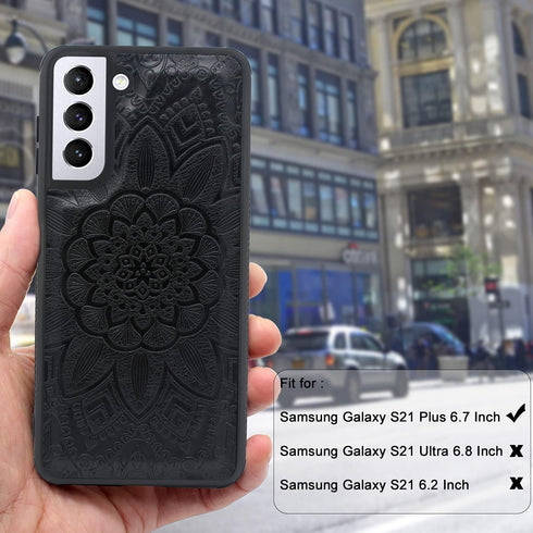 Harryshell Detachable Magnetic Zipper Wallet Case - Leather Cash Pocket with 12 Card Slots for Samsung Galaxy S21+