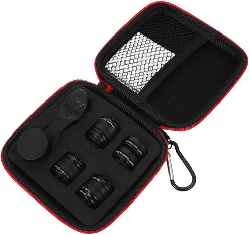 TIKODIDA 10-in-1 Phone Camera Lens Kit Macro Wide-Angle Clip-on Lens Set Universal Mobile