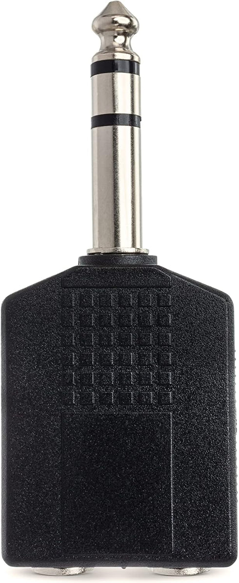 Hosa GPP-359 Dual 1/4 Inches TRS Female to 1/4 Inches TRS Male Adapter