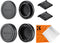 K&F Concept M4/3 Mount Rear Lens Cap & Body Cap Cover Kit for Olympus E-M1X E-M1 II E-M5 III E-M10 IV & Panasonic GH5