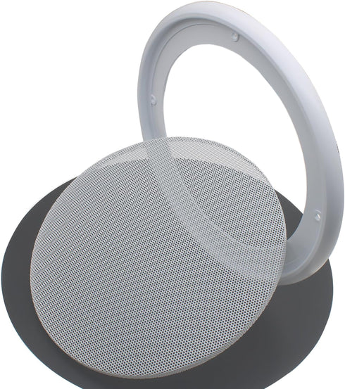 2pcs Round Ceiling Speaker Grill Covers for 8 Inch Speaker with Screws (White)