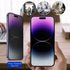 ProCase 2 Pack Privacy Screen Protector for iPhone 14 Pro Max 2022, 9H Anti Spy Dark Tempered Glass, Case Friendly,