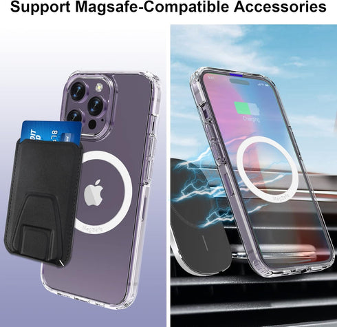 Universal MagSafe Ring, 5 PCS Magnetic Adapter Ring Compatible with Magsafe Accessories for iPhone