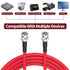 3G/6G/12G 10ft 75 1694A HD-SDI/3G-SDI/6G-SDI/4K 1-Pack Superbat SDI Cable BNC Video Cable Ohm Belden Red Support Video