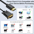 URELEGAN 6 1080P@60Hz HDMI to VGA Cable Feet, Uni-Directional Computer HDMI to VGA Monitor Cable HD Video Cord