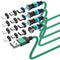 Magnetic Charging Cable 4-Pack, 3 in 1 Nylon Braided USB Phone Charger, 360 Rotating for Micro USB, Type C, iProduct