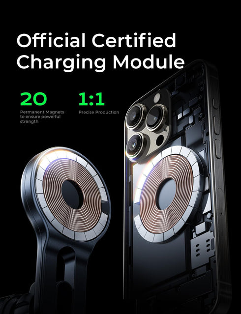 LISEN 15W MagSafe Car Mount Charger, Wireless Magnetic Car Phone Holder for iPhone 15 Pro Max 14 13 12 MagSafe Case
