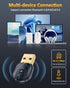 ZEXMTE 5.1 USB Bluetooth Adapter for PC, Bluetooth Dongle with 50M/164FT Long Range, Stable Signal, Windows 11/10/8