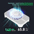 GSCOLER X3 18dB 140mm USB Cooling Fan, Ultra-Quiet USB PC Fan with Built-in Cable & One-Touch Switch for Router