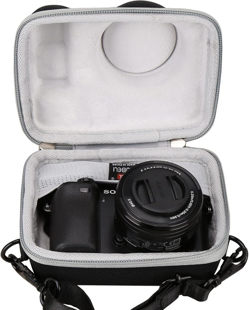 EVA Hard Portable Carrying Case for Sony Alpha a6000/a6400/a6600/a6100/a5100 Mirrorless Digital Camera, Travel Protective Shockproof Bag (Case Only)