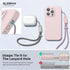 2 Pack 2-Color SURPHY Phone Lanyard for Cellphone Case, Phone Wrist Strap for Case, Cellphone Strap with Braided, Charm
