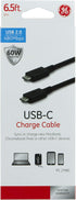 GE 6.5 ft. USB Type C Cable, USB-C to USB-C Charging Cable, Compatible with iPad Pro, MacBook Pro, Samsung Galaxy