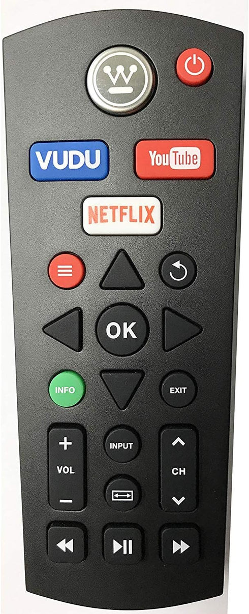 Remote Control Compatible with WESTINGHOUSE TV WD60MB2240RC, WD60MB2240, WD65MC2240, WD32FC2240
