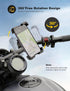 Bike Phone Holder, Universal Motorcycle Phone Holder for Road Bike MTB Scooter, 360 Rotate for 4.7-7.2 Inch