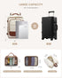 40L Backpack 3 Packing Backpack 17" LOVEVOOK Travel Carry on Flight Approved, Personal Item Bag with Cubes, Travel