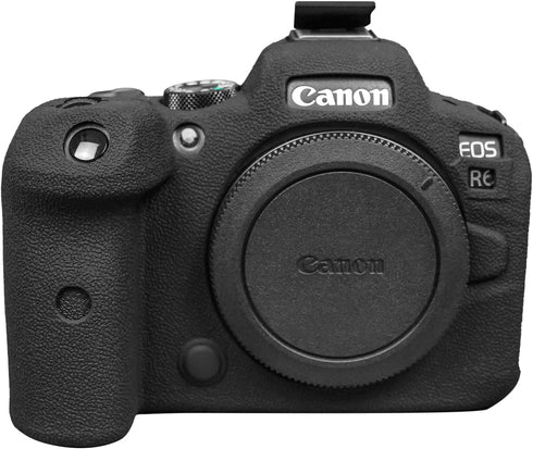 MUZIRI KINOKOO Protective Case for Canon EOS R6/R6 II - Soft Silicone Cover Camera Case - Black