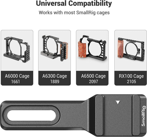 SmallRig Cold Shoe Extension, Outrigger Shoe Mount Adapter for Microphone, EVF, Camera Accessories - 2879