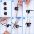 Molain 20Pcs 100Pcs Magnetic Zip Tie Mounts, Magnetic Clips with Magnetics Cable Ties, Heavy Duty Magnetics Wire Holder