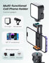 YUMAZLA 71''/180cm Extendable Phone Tripod Aluminum, Portable Stand for Video Recording, Travel Tripod for iPhone/Cell