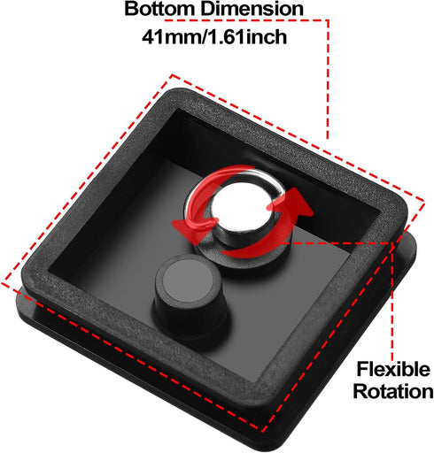 TOODOO 2 Pieces 41mm QR Release Plate for Camera Tripod Ball Head, Compatible with Ambico V0552 V0554, Sunpak 7500 Pro