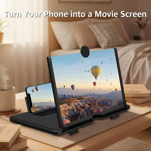 Generic 12" 3D 12inch) Mobile Phone Magnifier Projector Screen, HD Screen Magnifier for Cell Phone, Foldable Magnifying