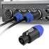 MEIRIYFA 8 Pole Speakon Connector Plug, NL4 Speak-On 8 Pin Male Audio Speaker Twist Lock Plugs, 2Pack