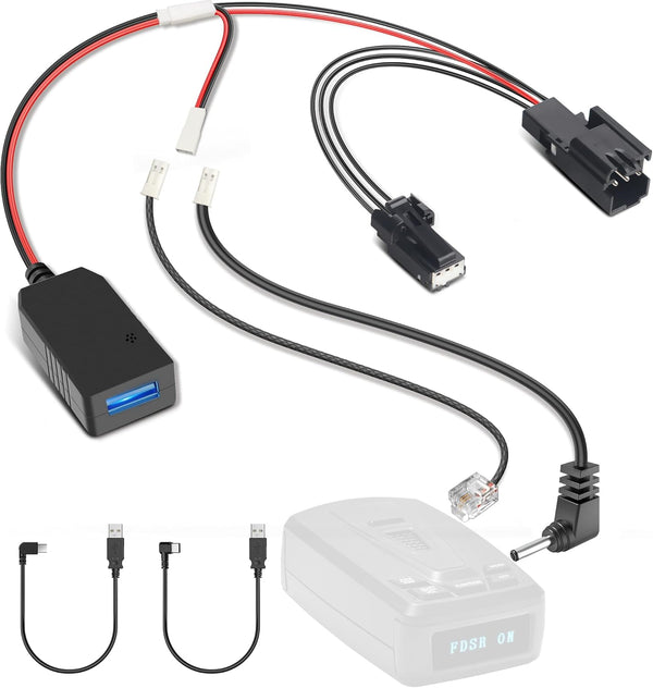Radar Detector Power Cord Adapter - (3Pin Type-B) Compatible with 2019+ Ford Ranger, Escape, Plug&Play