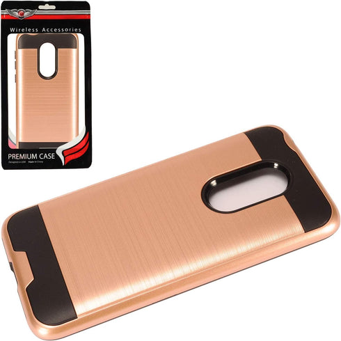Z-GEN Hybrid Case for T-Mobile REVVL 2 (5.5"), Brushed Style, CS3 Rosegold