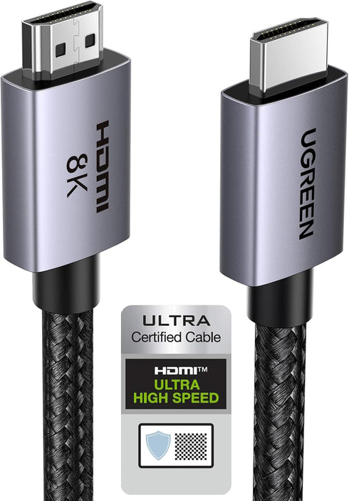 UGREEN 8K HDMI 2.1 Cable 48Gbps 16FT, Certified Ultra High Speed HDMI
