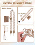 JituiChan color-4PC) Clip and Go Strap for Phone with Wallet Crossbody, Stylish Versatile Adjustable Phone Strap