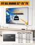 Heavy Duty No-Stud TV Mount for 32-75 Inch TVs, Studless Drywall Bracket, Easy Install, Supports VESA 600x400mm
