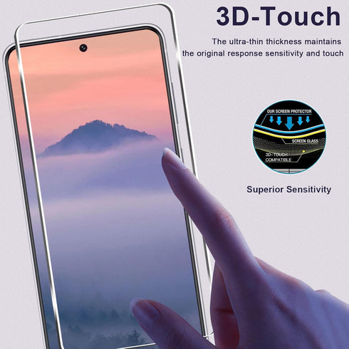 Galaxy S21 FE 5G Screen Protector + Camera Lens Protector, 9H Hardness, HD Tempered Glass, Scratch Resistant, Easy
