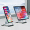 iShowMount Cell Phone Stand,Aluminum Foldable Phone Holder for Desk,Adjustable Phone Kickstands Travel Essentials