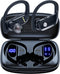 bmanl Wireless Earbuds Bluetooth Headphones, 48hrs Playback, Over-Ear Buds with LED Display, Built-in Mic for Workout