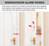 Door Window Alarm, 110DB Wireless Sensor Burglar Alarm for Kids Safety, Window Pool Alarms for Home (2 Pack)