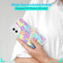 Compatible with iPhone 11 Case, Aesthetic Colorful Boho Mandala Flower Soft TPU Shockproof Protective Clear Floral Cover