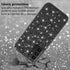 Samsung A15 Case, Glitter Shockproof Cover, Bling Sparkly TPU and PC Silicone Thin Protective for Women Girls, Black