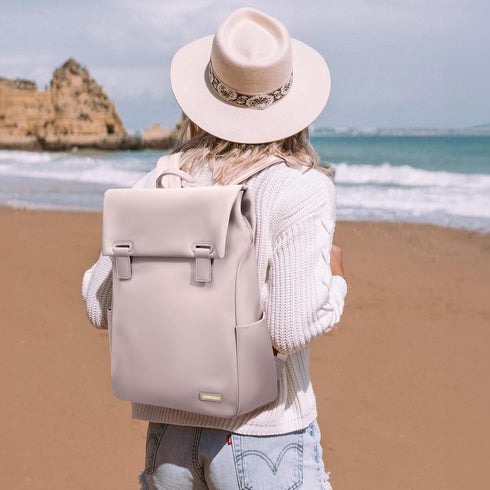 Women’s Waterproof Laptop Backpack for 15.6 Inch Notebook, Travel Commute College (Dusty Pink)