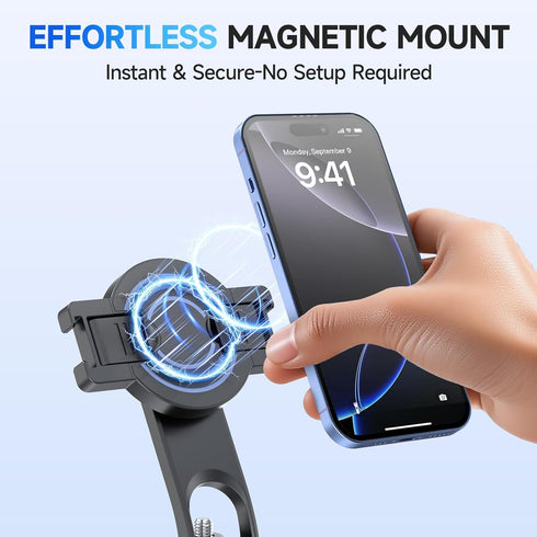 REQO Phones,51" Magnetic Tripod for iPhone and Android,Samsung Selfie Stick Tripod Mount with Remote,Portable Phone