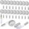 Kanayu 100 Pack Bulk Earbuds, Kids Classroom Ear Buds, School Earphones, Individually Bagged, White