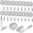 Kanayu 100 Pack Bulk Earbuds, Kids Classroom Ear Buds, School Earphones, Individually Bagged, White