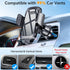 Car Phone Holder Mount with 36mm Longer Metal Hook Clip, Hands-Free Phone Holder for Car Vent, Compatible with iPhone