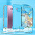 for Galaxy Note 9 Case, Marble Pattern Three Layer Heavy Duty Shockproof Hard Plastic Bumper + Soft Silicone Hybrid