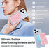 OPOM Magnetic Suction Phone Mount for MagSafe Case,Silicone Sticky Phone Grip Holder for iPhone,Removable Hands-Free