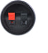 Oiyagai 5 Pack Round Speaker Terminal Cup, Spring-Loaded Binding Post 2-Pin Push Connectors for DIY Speaker
