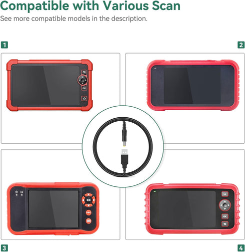 CRP123X CRP129X CRP123E CRP129E FITE ON USB Charging Cable Cord Replacement for Launch Diagnostic Scanner Tool