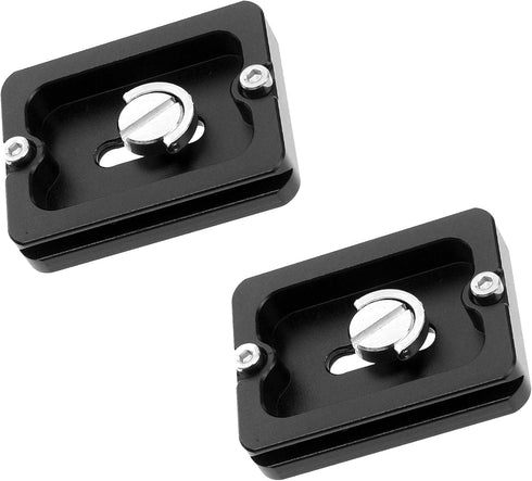 Fotasy 50mm Arca Swiss Plate (2 Packs) - Quick Release Plate, Small Arca Plate for DSLR Camera Tripod Ballhead