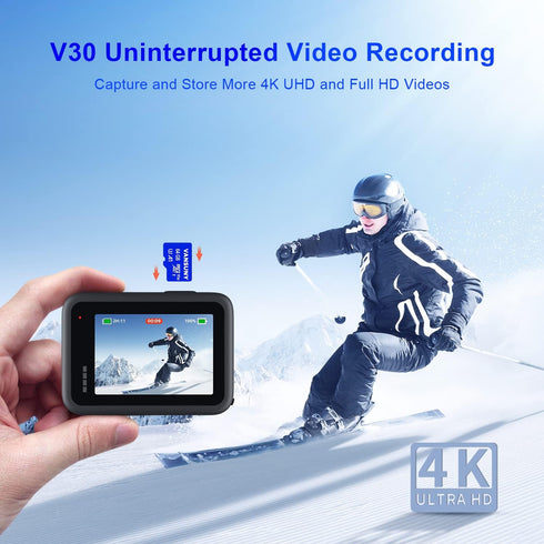 Vansuny Micro SD Card 64GB microSDXC with SD Adapter, A1 App Performance V30 for Phone, Security Camera, Dash Cam
