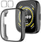Screen Protector Case for Amazfit Bip 5, 2-Pack Soft TPU Flexible Protective Cover (Black)